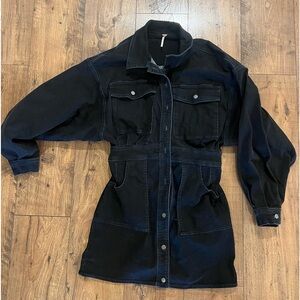 Free People Denim dress size M barely worn